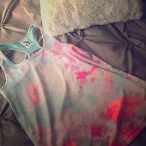Sporty tank/tie dye, perfect for the gym etc.